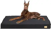 BingoPaw Dog Crate Bed Mat: Orthopedic Memory Foam 48inch Pet Cage Mattress Cushion with Removable Washable Waterproof Cover Grey XXL (120x75x10CM)