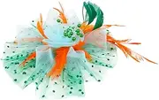 [TOVINANNA] Elegant Wedding Fascinator Hat with Feathering and Floral Decoration for Tea Parties Banquets and Bridal Events Lightweight and Comfortable Headband Accessory