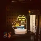 Night Light 3D Creative Lamp USB Powered Night Lamp Present Mothers Day Gift