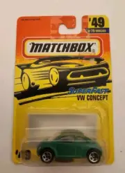 Matchbox Super Fast VW Concept - Green Car #49 of 75 - Scale 1:64 1997