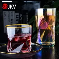 在飛比找樂天市場購物網優惠-jkv日式水晶彩色威士忌酒杯星座飲料杯檸檬綠茶杯果汁杯玻璃水