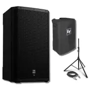Electro-Voice ZLX-15P-G2, Stand+Case, Cover, & XLR