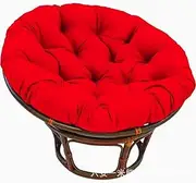Round Papasan Chair Cushion, Swing Hanging Basket Seat Cushion Waterproof Overtuffed Hammock Chair Pad for Hanging Egg Chair Folding Garden Sofa Removable Zipper