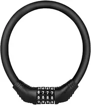 Bike Cable Lock | Bike Lock Combination | Digital Password Lock Anti-Theft Lock Portable Bike Cable Lock Security Code Equipment Motorcycle Accessories