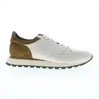 Pastori by Di Bianco Lucius Nappa Suede Ivory Mens Beige Sneakers Shoes