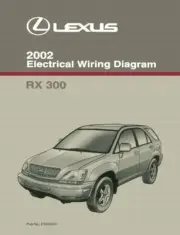 2002 Lexus RX 300 Wiring Diagrams Schematics Layout Factory OEM