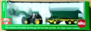 2022-23 SIKU 1843 - JOHN DEERE TRACTOR WITH FRONTLOADER & TRAILER