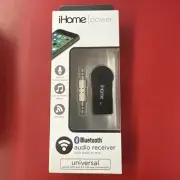 iHome Bluetooth Wireless Audio Receiver Adapter W/Mic 3.5MM NIB