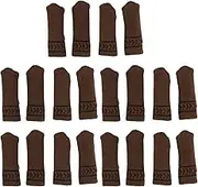 Chair Leg Protector Table Furniture Cap Covers Wear Scratch Resistant Elastic Non Slip Safety Protection for Home Thickened Knitted Floor Pad Set Brown