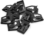 uxcell 10Pcs 7mm Hole Black Metal Rivets Car Interior Dashboard Panel Trim Clips