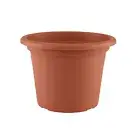 Artevasi Cilindro Plastic Indoor/Outdoor Garden Plant Pot 35x24.9cm Terracotta