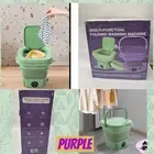 Portable Mini Multi-functional Foldable Washing Machine W Drainage Basket New Pu