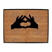 Heart Hands - Funny Novelty Doormat Man Cave Floor mat