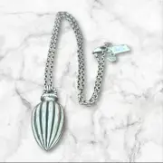 Brighton FERRARA AMPHORA Heart Necklace- silver color- large-pretty design