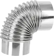 SHINEOFI Stainless Steel Elbow for Heating Stoves Flue Connector Flexible Air Vent for Kitchen and Bathroom Use Practical Design Easy Installation