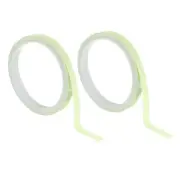 2Pcs 0.4"x16.4' Glow in the Dark Tape Self Adhesive Stair Tape Neon Luminous