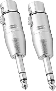 LIGHTAOTAO 2pcs to XLR Male Female Audio Adapter Balanced Male to XLR Female Connection for Mixers Microphones Amplifiers Equalizers Compatibility