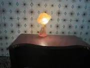 1:12 Dollhouse Miniature 1939 Worlds Fair Saturn Lamp Art Deco Pink
