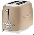 Smeg 50's Style Toaster 2 Slice Matte Champagne TSF01CHMAU Brand New