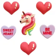 Surrounded By Love Craft Embellishment Set Valentine Heart Candy Scrap Sew