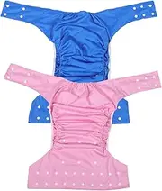 Beavorty 2Pcs Breathable Adult Cloth Diapers Washable Incontinence Nappy Reusable Leak Design for Elderly Care Skin Friendly Comfort for Daily Use