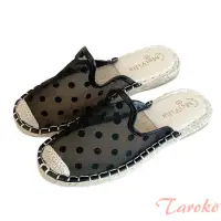 在飛比找momo購物網優惠-【Taroko】網紗點點平底懶人休閒鞋穆勒鞋(4色可選)