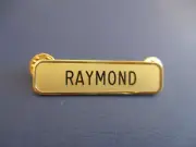 Vintage Flight Attendant ID Badge Nameplate Pin Raymond New in Package *
