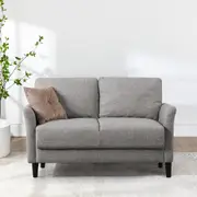 Zinus Jackie 2-Seater Sofa – Chill in Style with Light Grey Fabric & Comfy Vibes