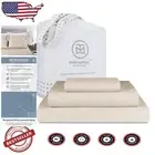 Breathable Twin XL Cotton Bedding Set - 600 Thread Count with All-Around Elastic