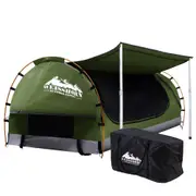 Double Swag Camping Swags Canvas Free Standing Dome Tent Celadon
