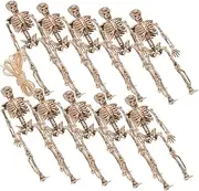 GANAZONO Halloween Skeleton Decorations 16pcs Mini Skeleton Models for Gory Party and Home Decor