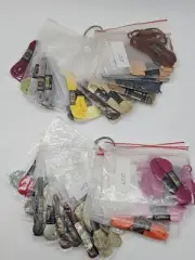 Lot Skeins DMC Embroidery Floss In Floss-A-way Bags