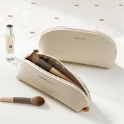 2Pcs Cosmetic Bag Makeup Brush Storage Bag Portable Travel Toiletries Organizer