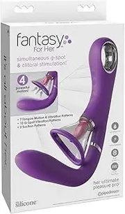 Fantasy For Her Her Ultimate Pleasure Pro - Purple USB Rechargeable Vibrator & Clitoral Stimulator
