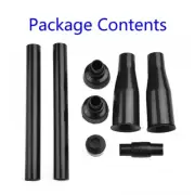 8pcs Black Home Multi-Use Garden Fountain Outdoor Nozzle Head Connector