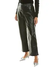 Proenza Schouler White Label Leather Straight Pant