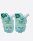 NEW Lot Of 2 Simple Micellar Cleansing Water Pouches Travel Sample Size 1.69 Oz