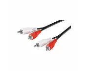 Goobay Stereo RCA Cable 2x RCA for Speakers/Amplifiers/DJ Mixing Consoles - 2.5 Metres