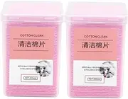FRCOLOR Eyelash Extension Accessory 400pcs Lash Wipes Cleaner No Lint Non-woven for Beauty Salons Home Use