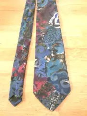 Men's Stanley Blacker Vintage Multi-color Abstract Print Tie CLASSIC Neck Tie