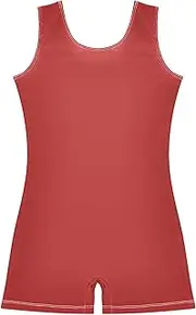 [GAIGEO] Leotards for Gymnastics Toddler Girls Fire Brick Ballet Dance Outfit Girl Unitard 2-3t