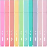 Mr. Pen- Aesthetic Highlighters, 10 pcs, Chisel Tip, Pastel Colors, Cute Highlighters Assorted Colors, Back to School Supplies
