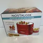 Hot Dog Toaster Nostalgia Retro Pop-Up Coney Sausage Plump Brat Bun Red 3C15