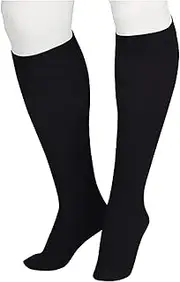 (III, Black) - Juzo 2001ADFFSB10 III III Soft Knee High Closed Toe 20-30mmHg with Silicone Dot Band - Black