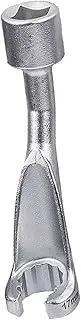 koolsoo L Type Fuel Line Socket Wrench L Shaped Socket Wrench Pipe Wrench Hand Tools Open Socket Wrench 1/2 Nut Wrench Opening Socket, 17mm