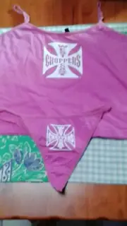 west coast choppers top-g-string size-12 pink-brand new with tags