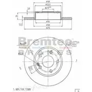 Bremtec Euro-Line GeoZinc Coated Brake Rotor - BDR17510EL