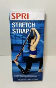 SPRI 8 Ft Stretching Strap Yoga/Pilates/Physical Therapy 10 Loop Multi-Grip USA