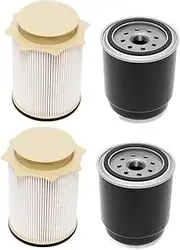 Car styling 2X Fits Fits for Dodge for Ram 6.7L for Diesel Fuel Filter Kit 2013-2018 for Cummins 2500 3500 4500 5500 Water Separate Replace