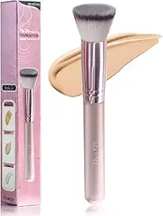 Foundation Brush Flat Top Makeup Foundation Brush Small Top Premium Durable Kabuki Makeup Brush Perfect for Flawless Powder and Cream,Buffing, Blending Liquid,Blending,Concealer Makeup Face Brush
